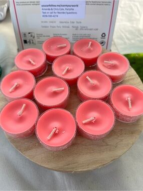 Partylite Pink Watermelon Sugar Siesta Fruity Tealights Candles